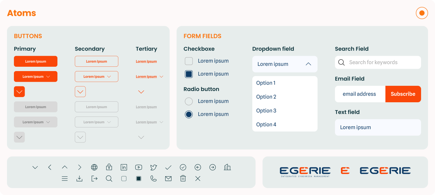 Egerie's website atoms