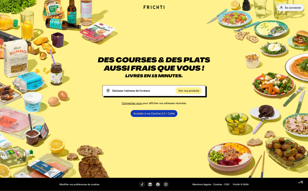 Frichti's homepage